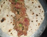 A picture of step 6 of Veg Mayo Frankie.