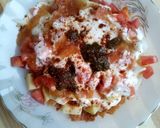 A picture of step 4 of Aloo and Papri Chaat.