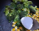 A picture of step 2 of Broccoli Salad.