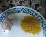 A picture of step 3 of Sev chana chaat.