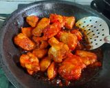 A picture of step 3 of Crispy Korean Fried Chicken in Soy Garlic Sauce (snack).