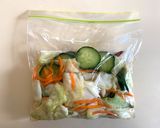 A picture of step 2 of Asazuke (Japanese Quick Pickled Vegetables).