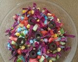 A picture of step 6 of Rainbow salad.