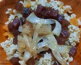Foto del paso 2 de la receta: Arroz picante con vegetales (remolacha, zanahoria y cebolla)