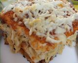A picture of step 8 of Bread lasagna with noodles.