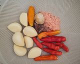 Foto langkah ke 3 dari resep Pepes Ikan Kacang-Kacang Mangga Muda.
