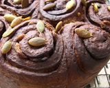 A picture of step 6 of White Chocolate x Cocoa Spiral Bread.