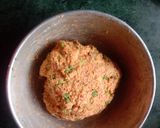 A picture of step 3 of No aloo tikki / poha suji tikki.