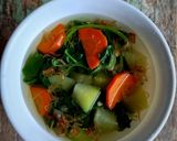Foto langkah ke 5 dari resep Brambang salam bayam labu dan wortel.
