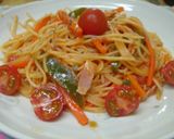 A picture of step 7 of Tomato Sauce Pasta Made In One Pan.