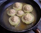 A picture of step 12 of Simmered Green or White Winter Melons, Cabbage Roll-style.