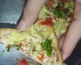 A picture of step 2 of Cheese Masala Toast.