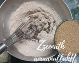 A picture of step 1 of Wheat Flour Dark Chocolate and Walnut Cake.