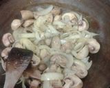 A picture of step 2 of Gorgeous fried Onions and Mushrooms in garlic butter.