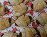 A picture of step 8 of Mini Chocolate Croissants with Frozen Puff Pastry.