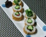 A picture of step 4 of Easy Appetizer! Chikuwa Stuffed with Umeboshi, Shiso Leaves, and Cucumbers.