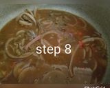 A picture of step 8 of Sakwarah rolls with my special ketchup soup.