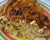 Foto del paso 6 de la receta: Pastel de calabacín y queso de cabra