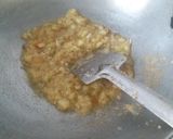 A picture of step 4 of Falahari halwa paratha with makhane ka raita.