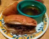 A picture of step 7 of Slow Cooker French Dip.