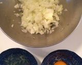 A picture of step 1 of Chicken Tsukune Dumplings.
