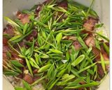 蒜苗臘肉煲仔飯的食譜步驟4照片