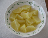 A picture of step 1 of Apple Bread.