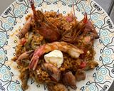 Foto del paso 11 de la receta: Paella de arroz con gambas y calamarchines 😜