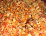A picture of step 1 of Sonoran Picadillo.