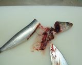 A picture of step 2 of Breaded and Deep Fried Sardines.