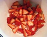 A picture of step 3 of Berry Berry Roll Cake.