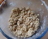 A picture of step 4 of Vickys Maple Oat Plum Crumble GF DF EF SF NF.
