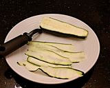 A picture of step 2 of Grilled Zucchini Ribbons.