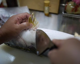 A picture of step 9 of Let's Prepare a Fish! How to Make Amberjack Sashimi.