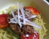 A picture of step 6 of Zhajiangmian (with Meat-Miso).