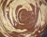 A picture of step 9 of Zebra Cake.
