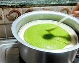 A picture of step 6 of Tricolour dhokla.