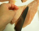 A picture of step 3 of Juicy Chicken Nuggets Made with Chicken Breast.