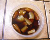 A picture of step 2 of Herring Roe New Year's Dish.