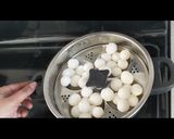 A picture of step 3 of Leftover rice paal kolukattai.