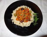 A picture of step 5 of Beef picadillo.