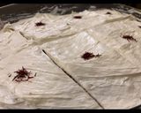 A picture of step 5 of Saffron milk cake 🍰.