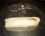 Foto del paso 4 de la receta: Rollo de queso con mejillones ahumados y mermelada