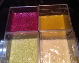 Foto langkah ke 6 dari resep Smoothies pelangi sehat jus blender rainbow warna warni.