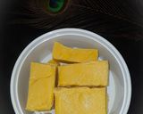 A picture of step 8 of Ghee mysore pak.