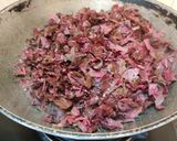 A picture of step 6 of Laal Saag.