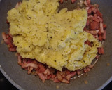 Foto del paso 3 de la receta: Quesadillas de patata bacon y Frankfurt