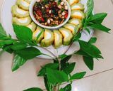 Hình bước làm 4 của món Khổ qua hấp trứng