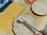 Hamburguesa vegana de soja texturizada
