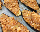 Foto del paso 6 de la receta: Berenjenas rellenas de pollo 🍗 🍆